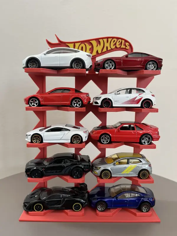 10 Araçlık 1/64 Model Araç Sergileme Standı 5