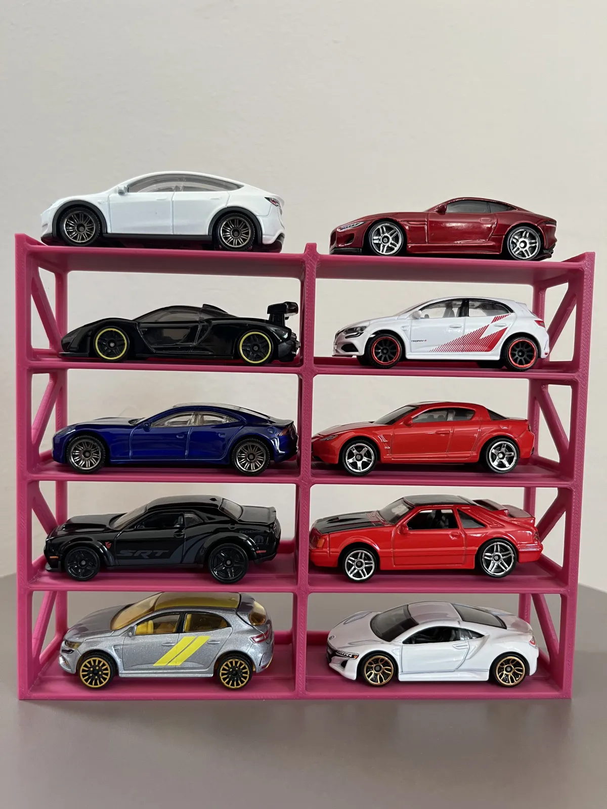 10 Araçlık 1/64 Model Araç Sergileme Standı 1