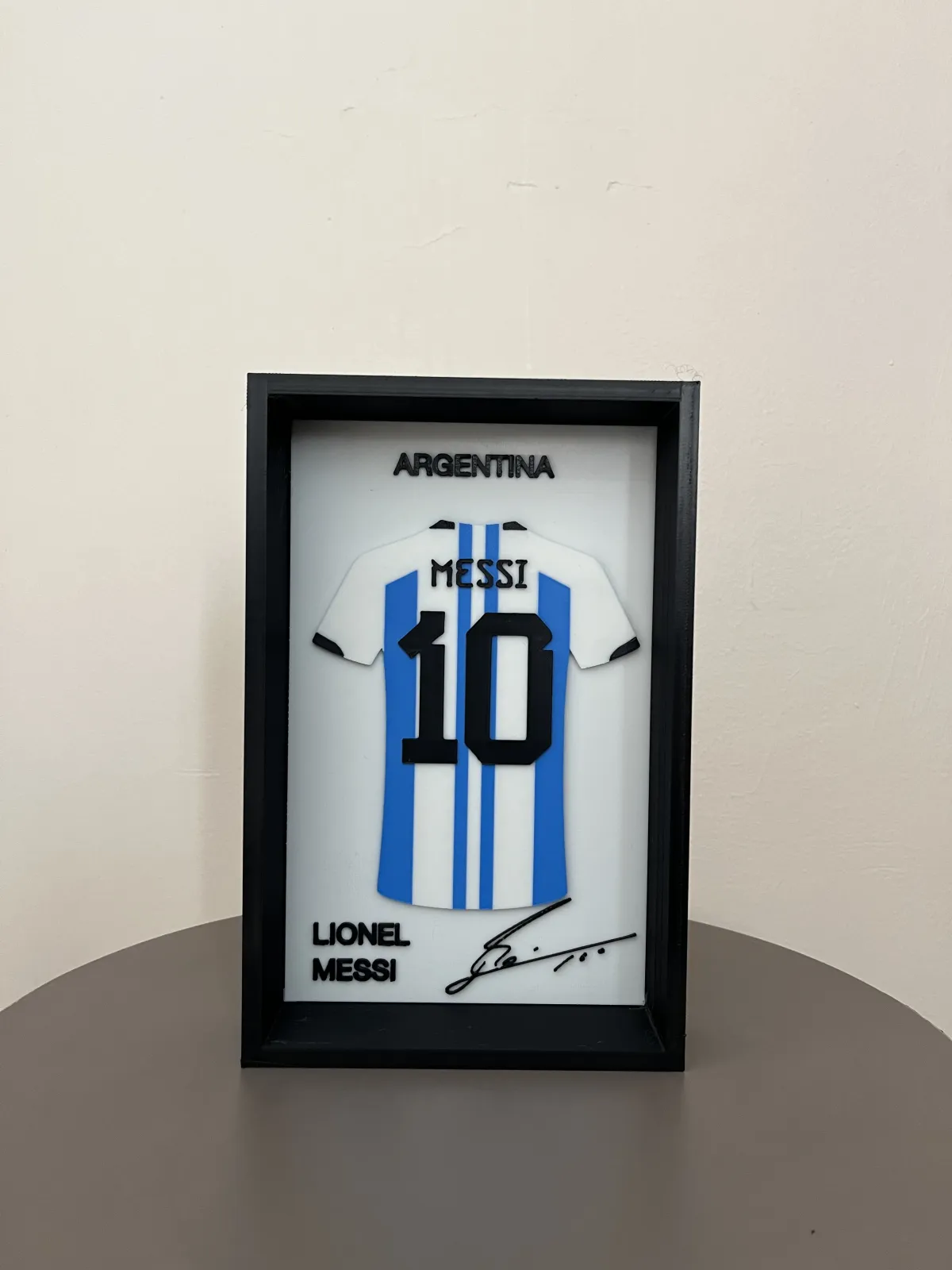 Messi Forma Tablosu – 3D Baskı Çerçeveli Arjantin Tasarımı 2