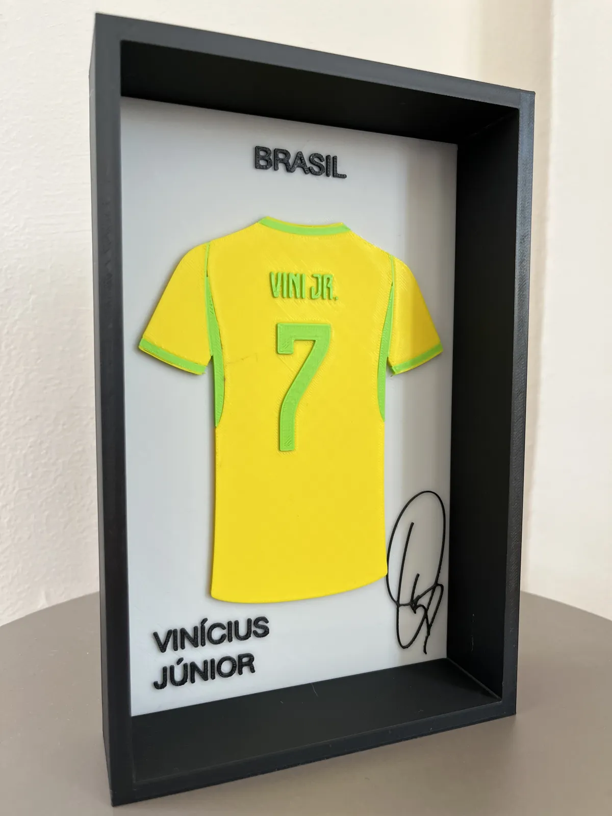 Vinícius Júnior 3D Çerçeveli Forma Tablo 2
