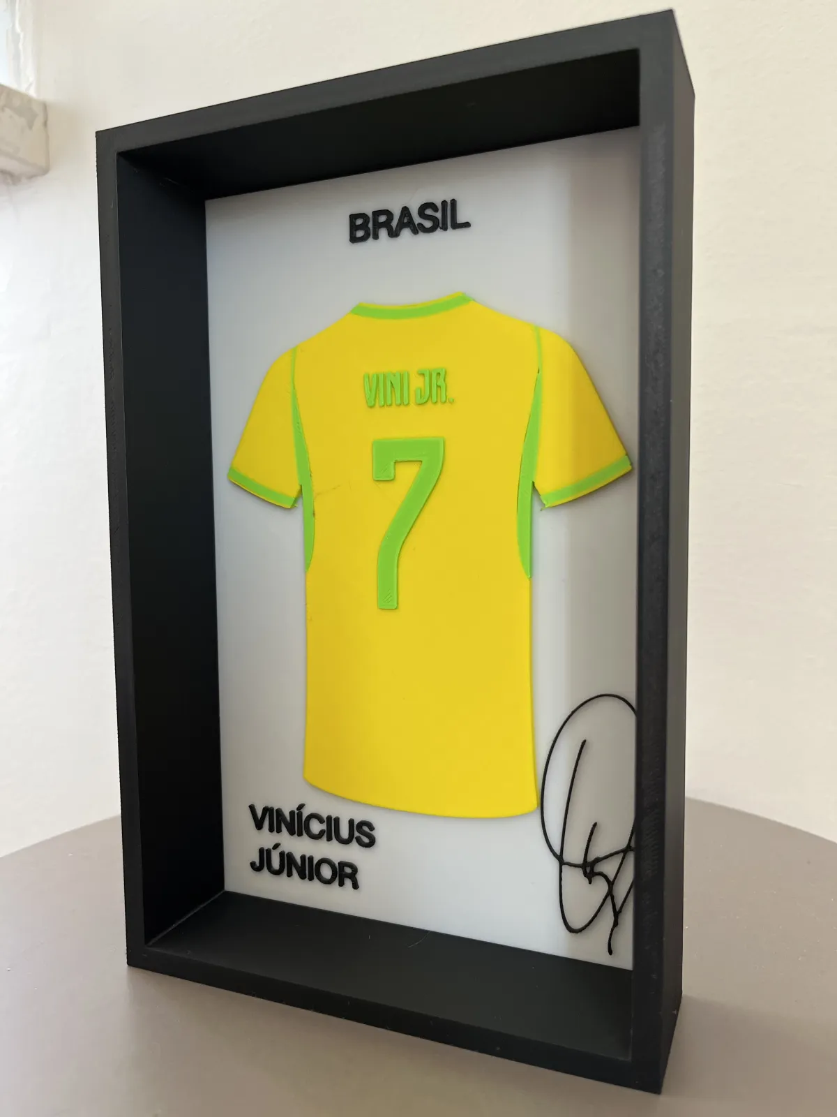 Vinícius Júnior 3D Çerçeveli Forma Tablo 3
