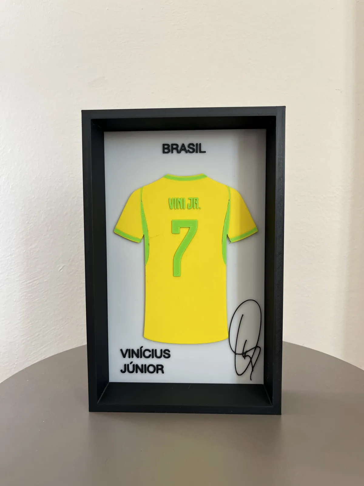 Vinícius Júnior 3D Çerçeveli Forma Tablo 4