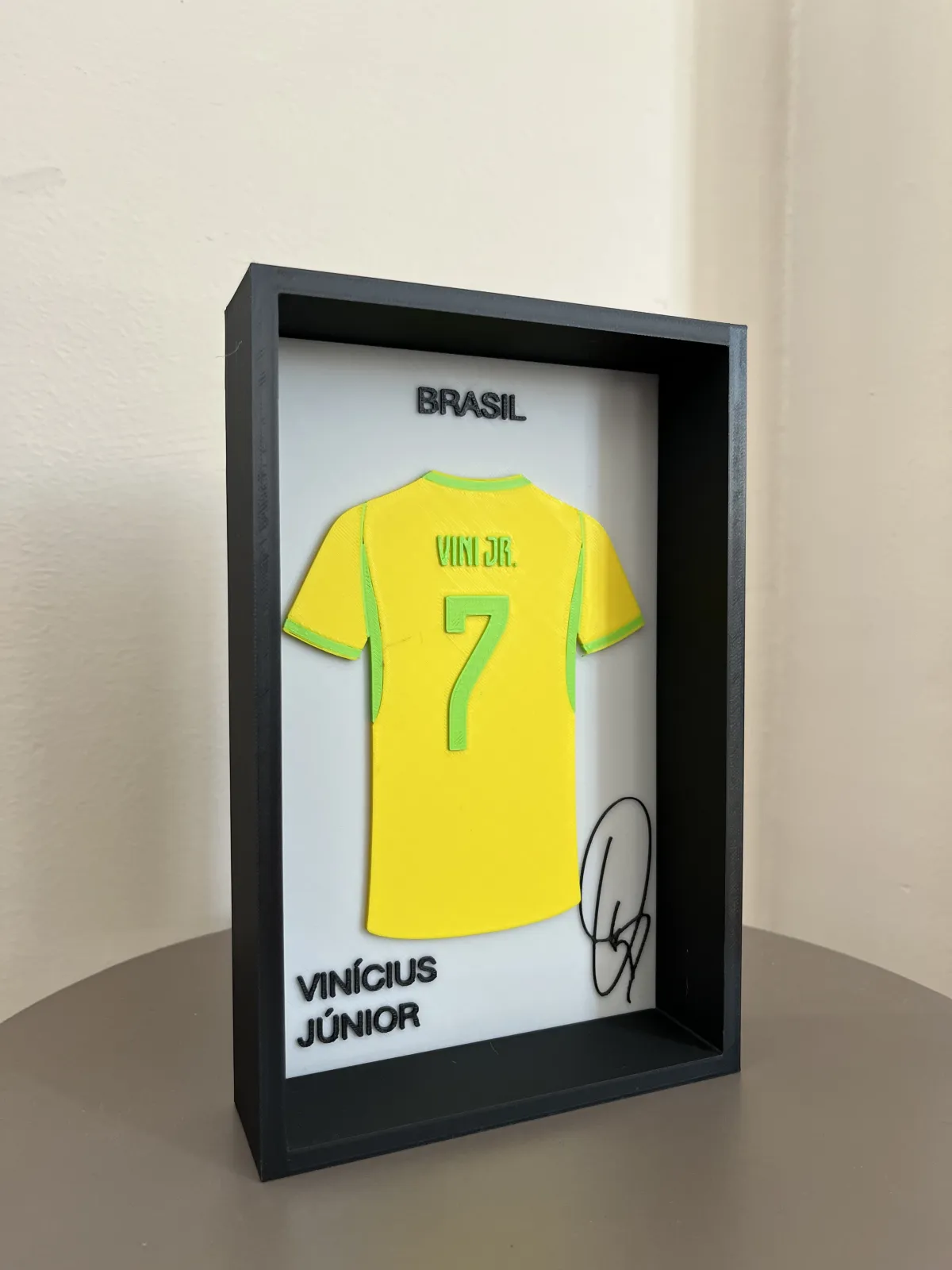Vinícius Júnior 3D Çerçeveli Forma Tablo 5