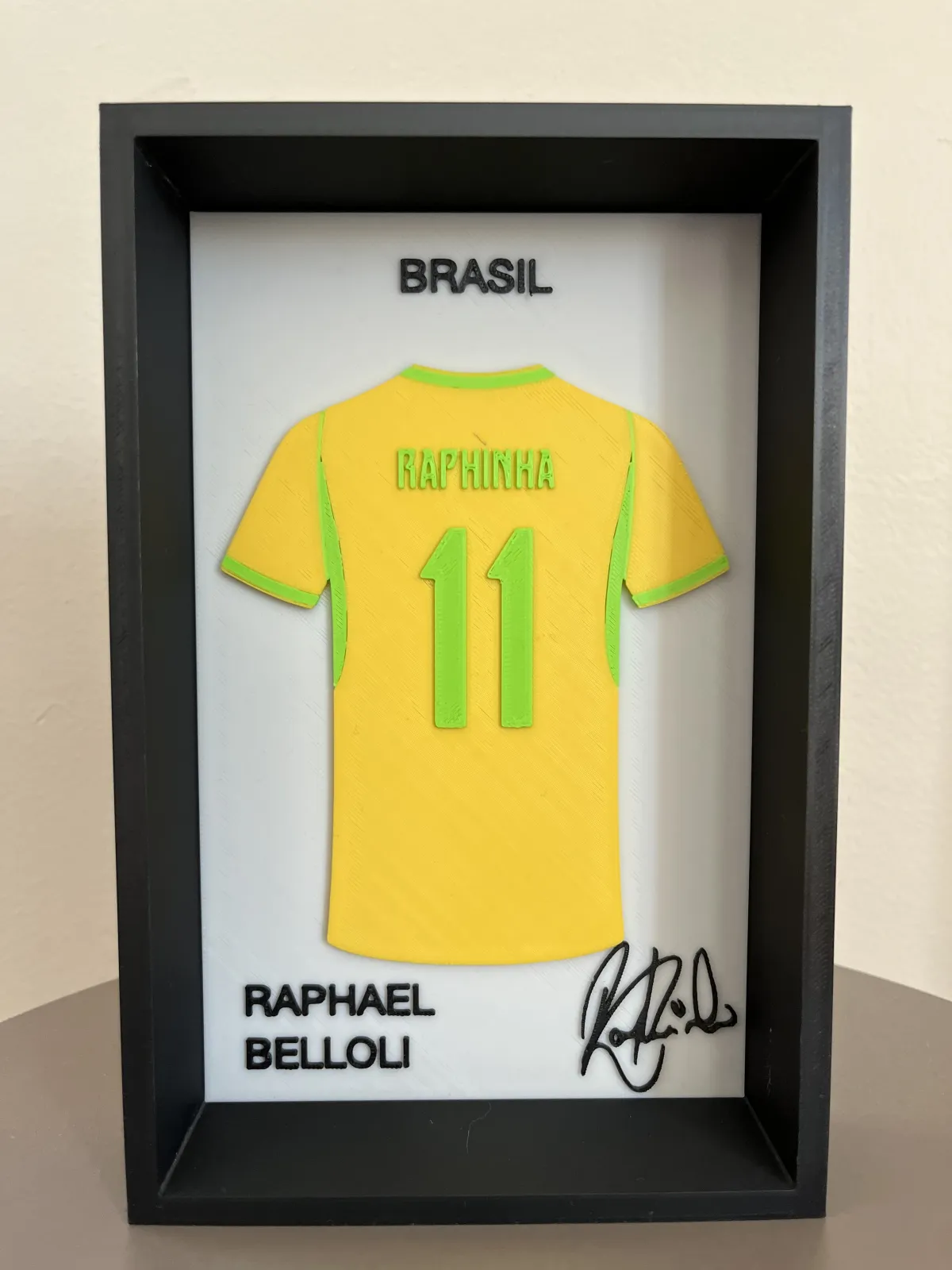 Raphael  Belloli 3D Çerçeveli Forma Tablo 1
