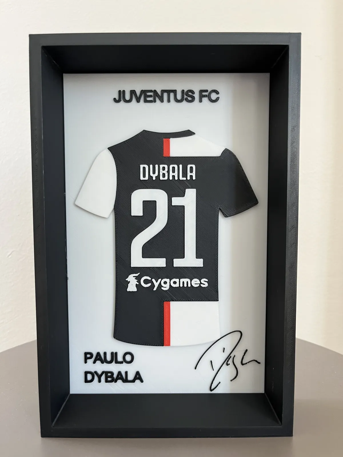 Paulo Dybala 3D Çerçeveli Forma Tablo 1