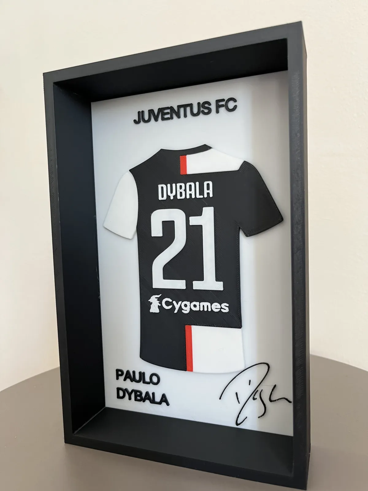 Paulo Dybala 3D Çerçeveli Forma Tablo 3