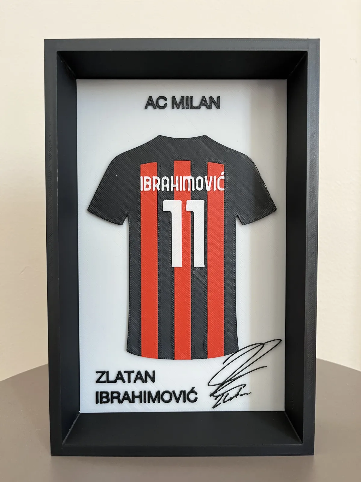 Zlatan Ibrahimović 3D Çerçeveli Forma Tablo 1
