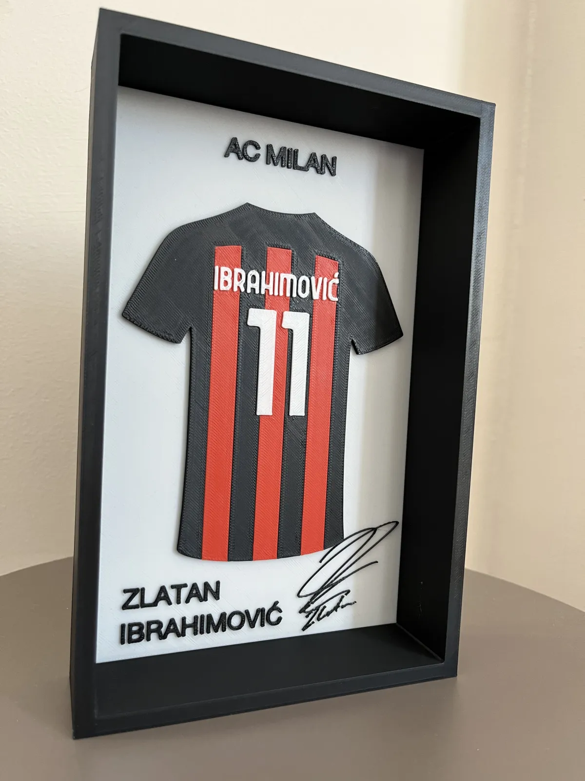Zlatan Ibrahimović 3D Çerçeveli Forma Tablo 2