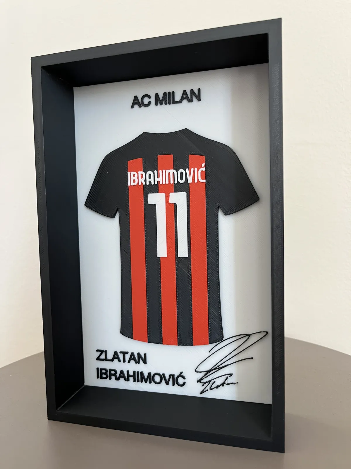 Zlatan Ibrahimović 3D Çerçeveli Forma Tablo 3