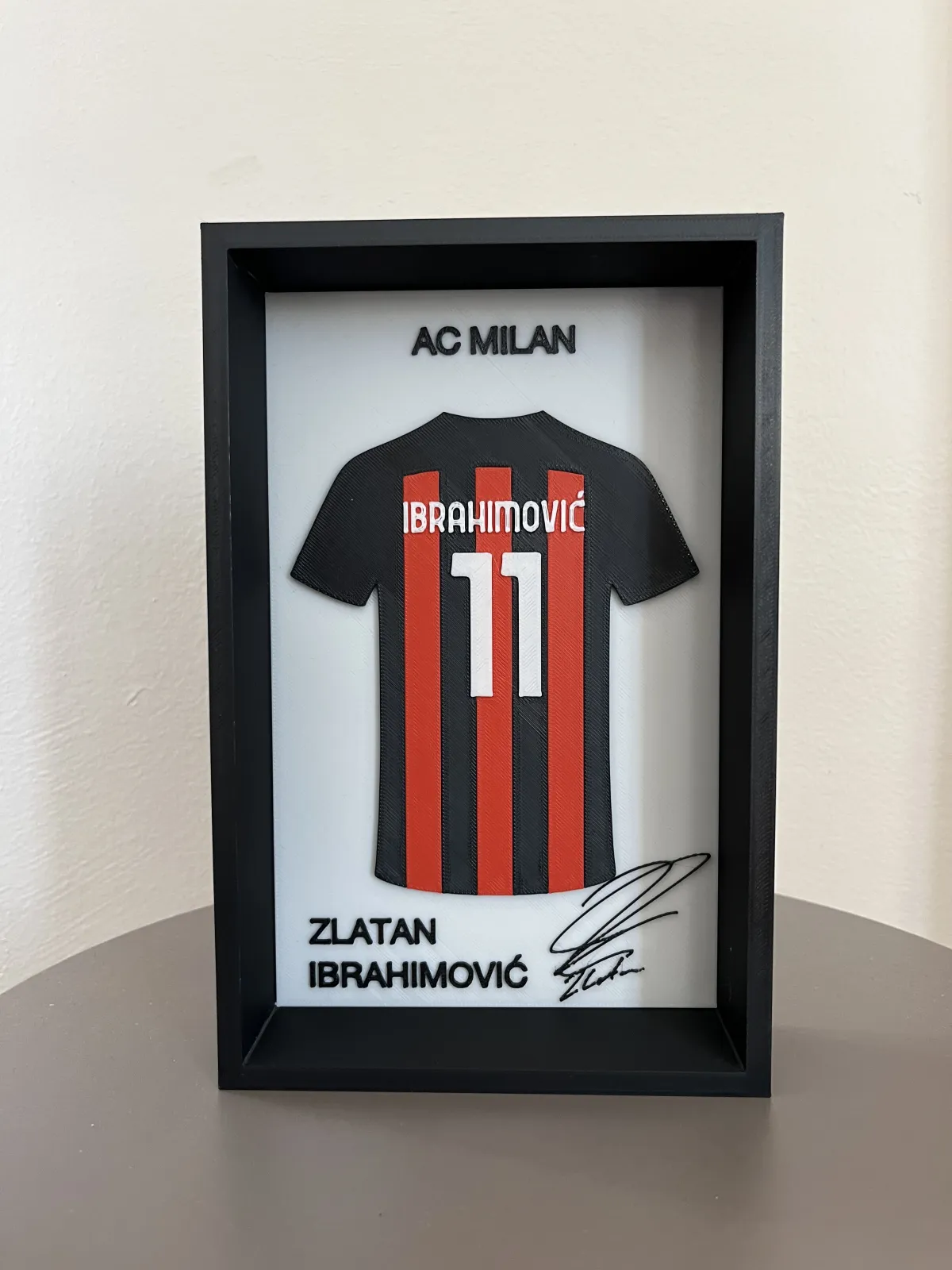 Zlatan Ibrahimović 3D Çerçeveli Forma Tablo 4