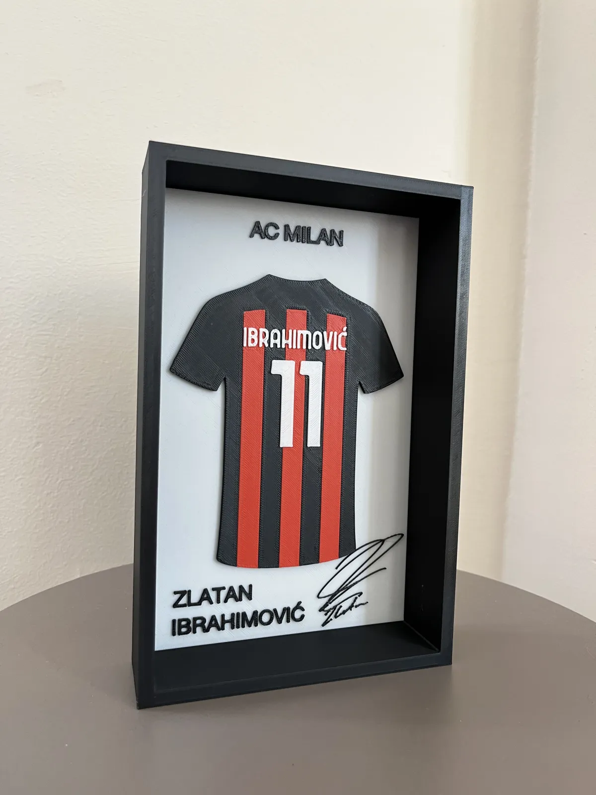 Zlatan Ibrahimović 3D Çerçeveli Forma Tablo 5