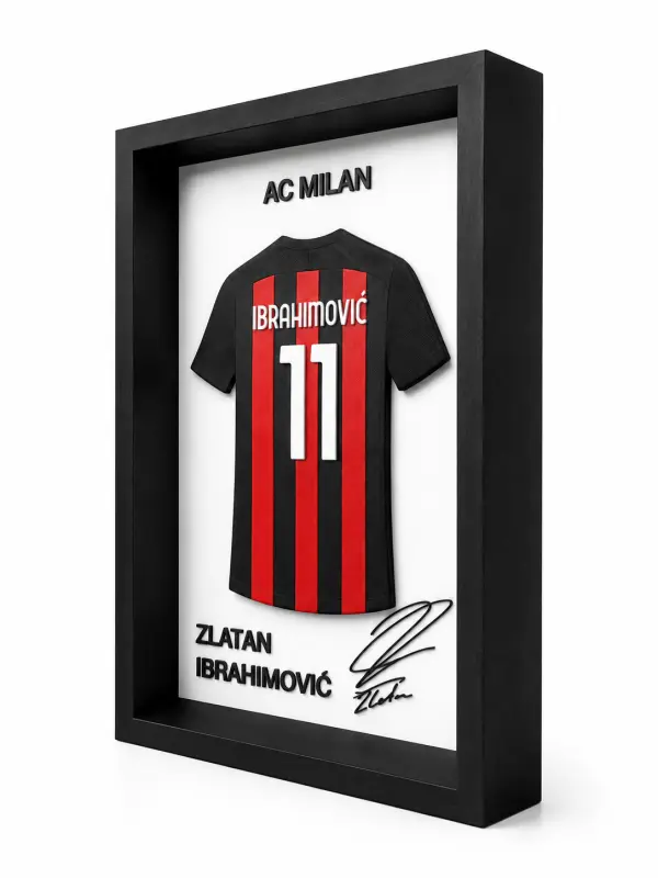 Zlatan Ibrahimović 3D Çerçeveli Forma Tablo - Görsel 5