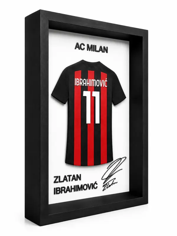 Zlatan Ibrahimović 3D Çerçeveli Forma Tablo - Görsel 2