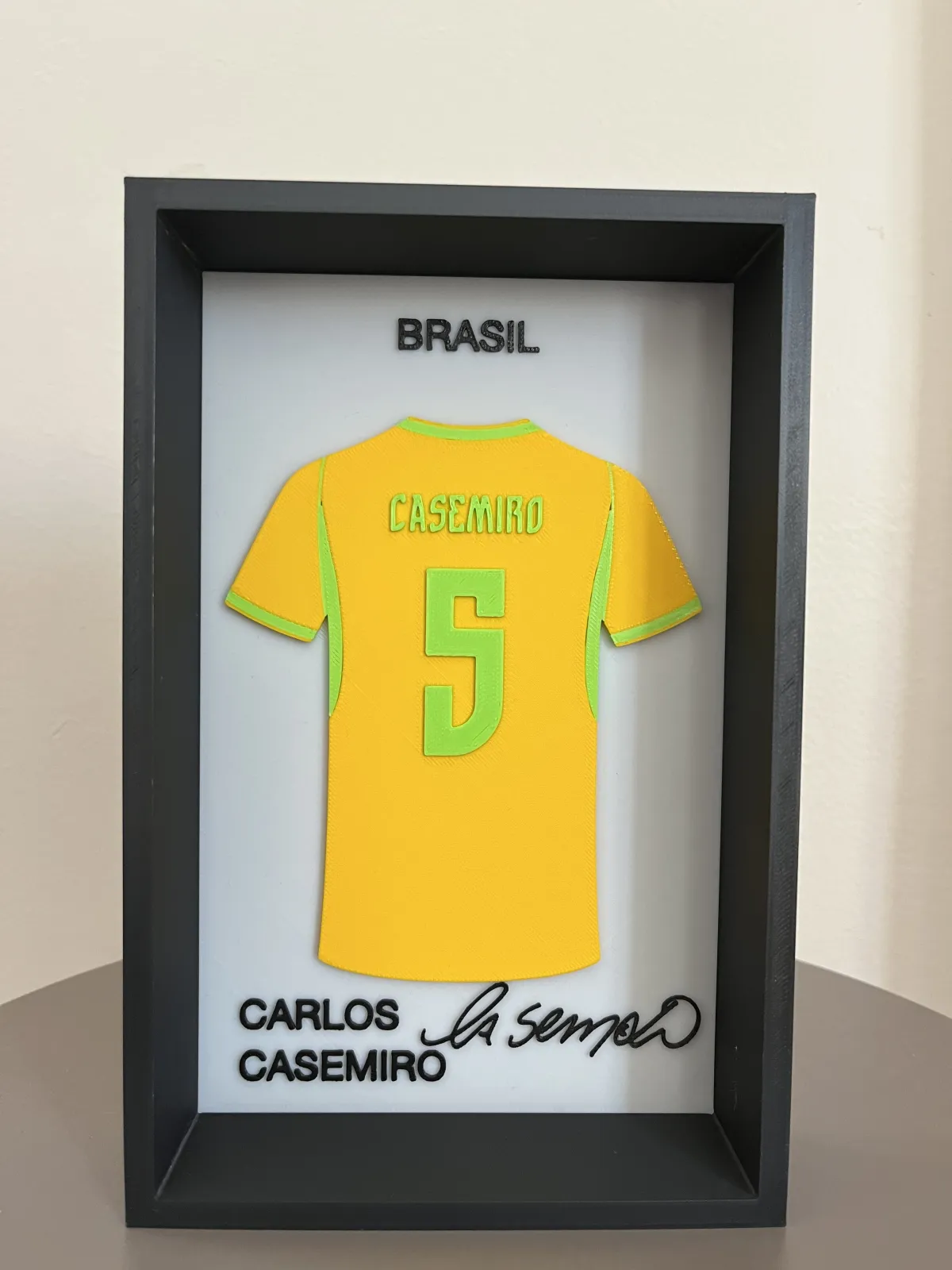 Carlos Casemiro 3D Çerçeveli Forma Tablo 1