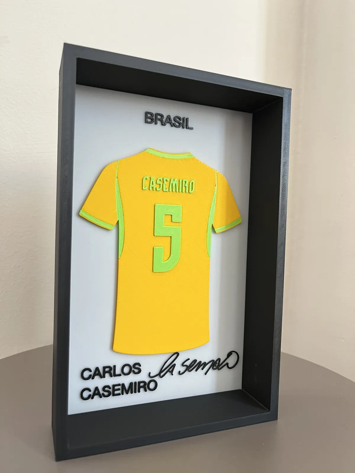 Carlos Casemiro 3D Çerçeveli Forma Tablo 2