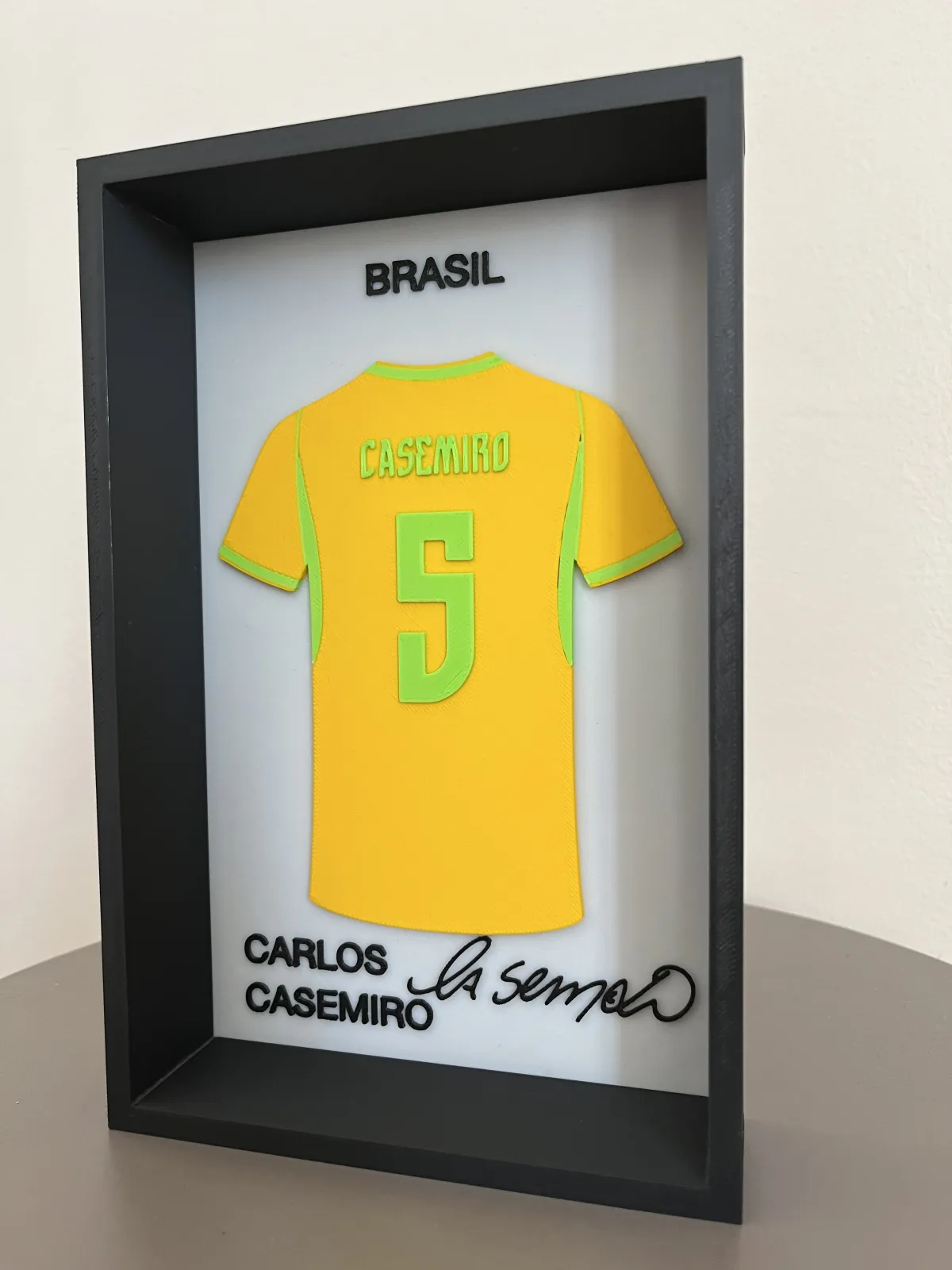Carlos Casemiro 3D Çerçeveli Forma Tablo 3