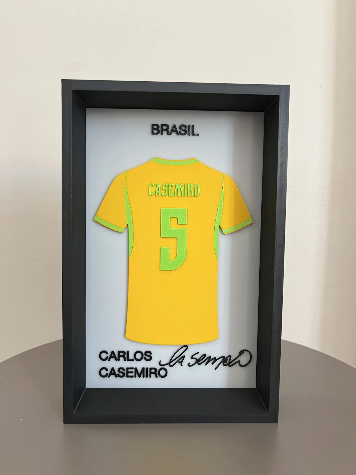 Carlos Casemiro 3D Çerçeveli Forma Tablo 4