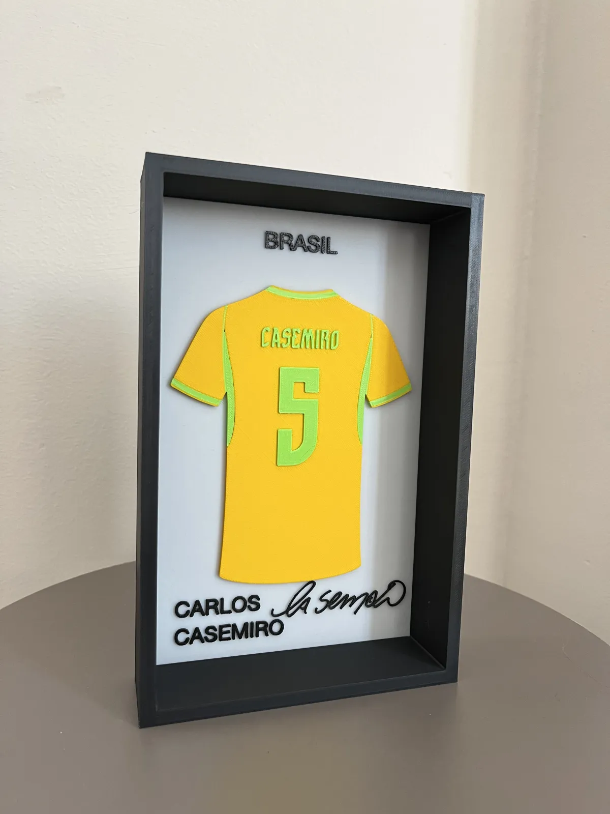 Carlos Casemiro 3D Çerçeveli Forma Tablo 5