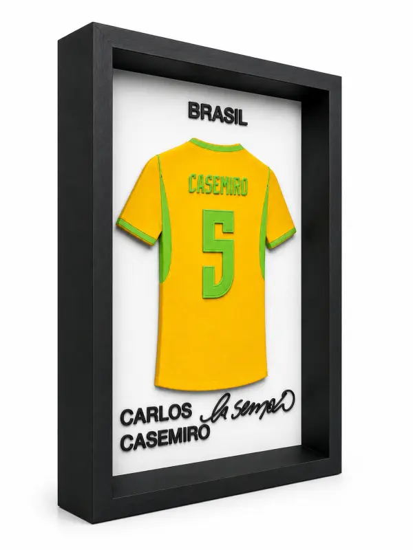 Carlos Casemiro 3D Çerçeveli Forma Tablo - Görsel 4