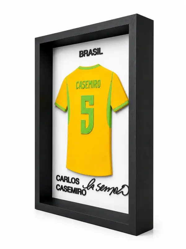 Carlos Casemiro 3D Çerçeveli Forma Tablo - Görsel 5