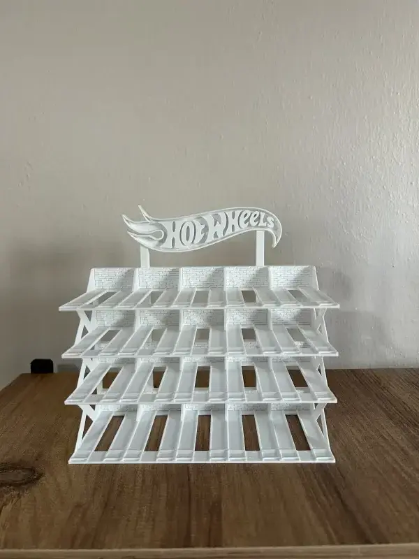hotwheels 1/64 Ölçek Model Araç Standı 20 Araçlık Koleksiyon Sergileme Rafı - Görsel 1