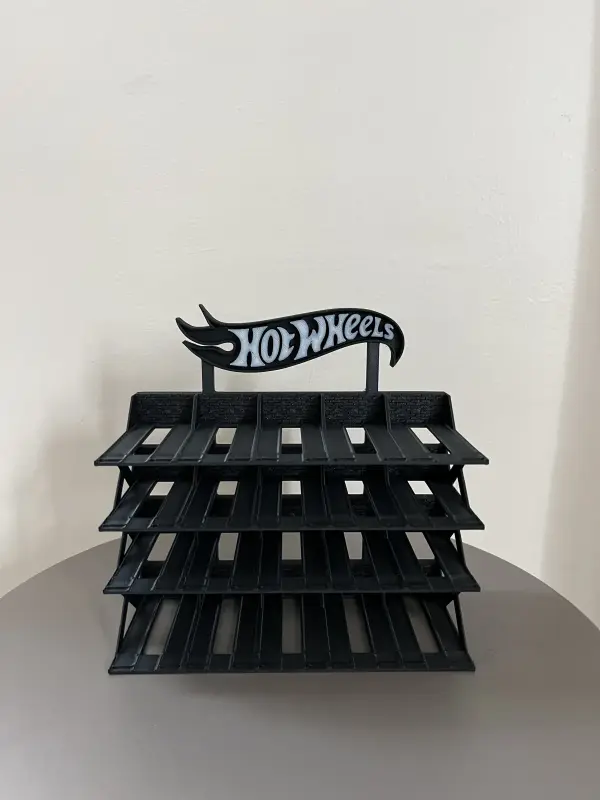hotwheels 1/64 Ölçek Model Araç Standı 20 Araçlık Koleksiyon Sergileme Rafı - Görsel 4
