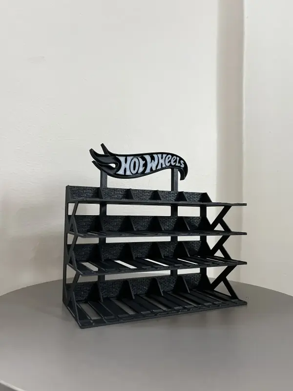 hotwheels 1/64 Ölçek Model Araç Standı 20 Araçlık Koleksiyon Sergileme Rafı - Görsel 5