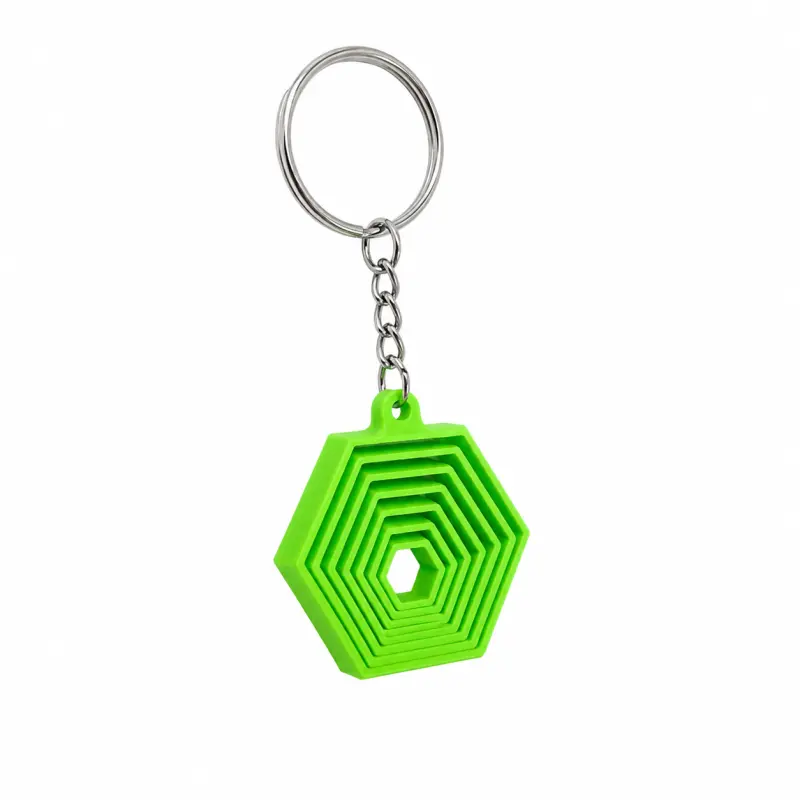 Geometrik Altıgen Fidget Anahtarlık