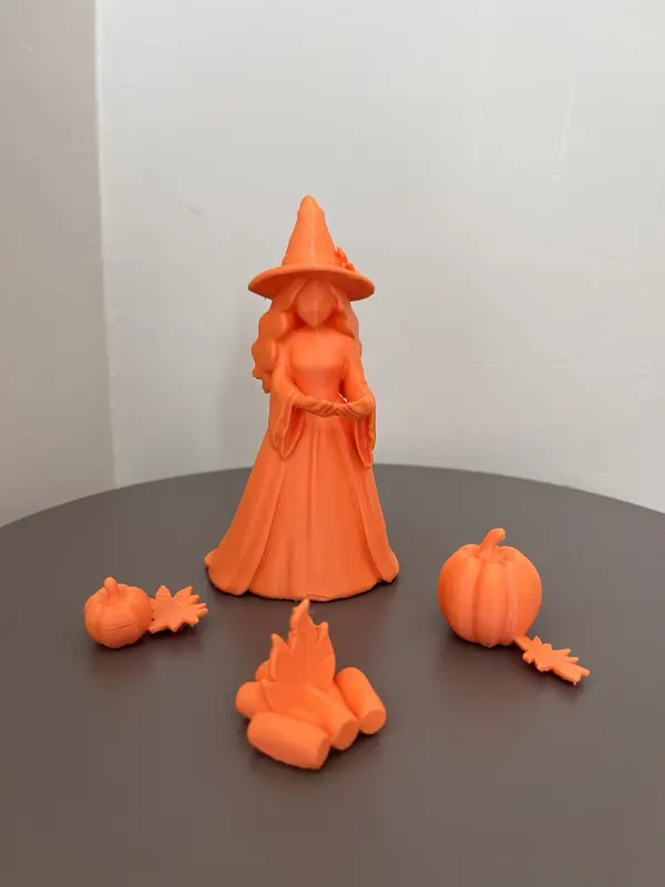 Sonbahar Cadısı 3D Dekoratif Figür - Görsel 2