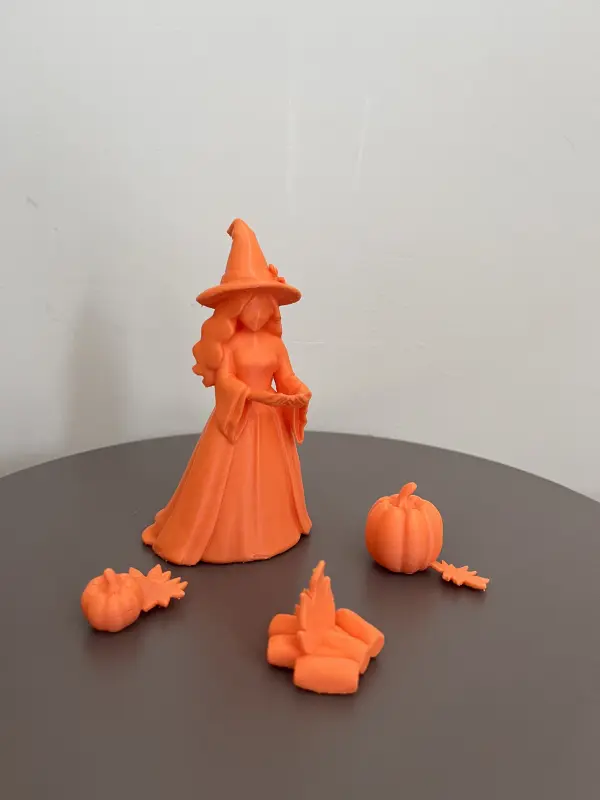 Sonbahar Cadısı 3D Dekoratif Figür - Görsel 3