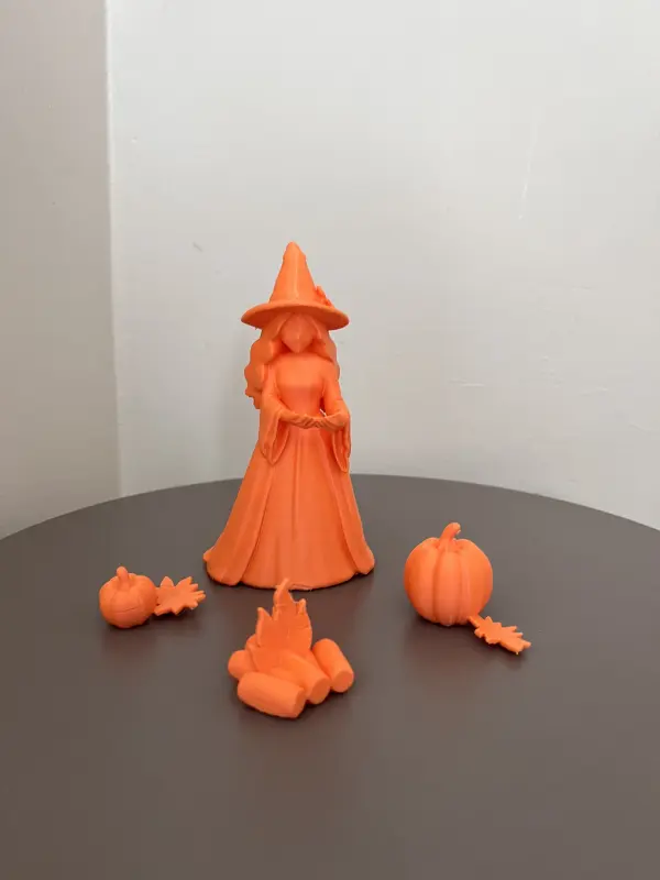 Sonbahar Cadısı 3D Dekoratif Figür - Görsel 4