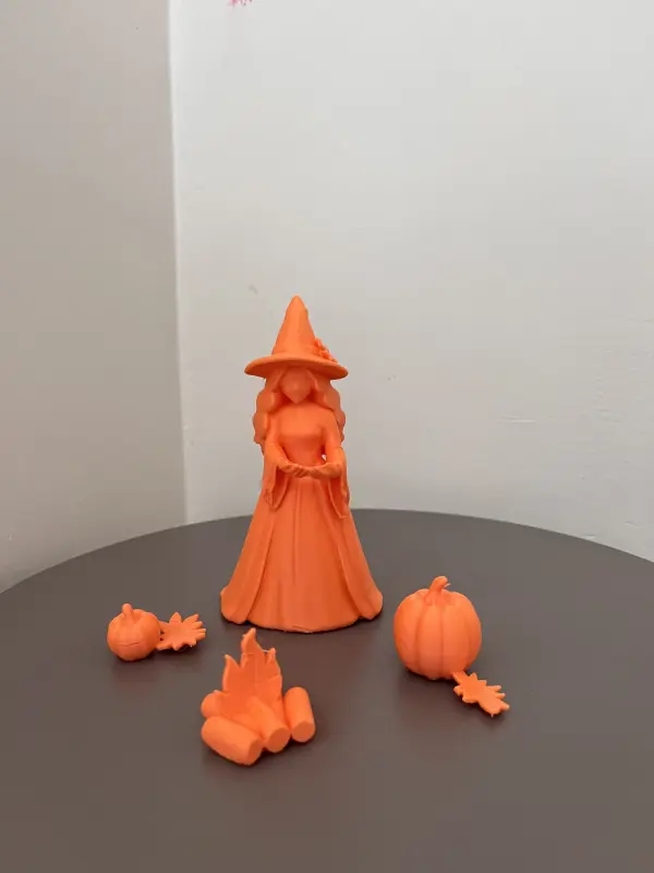 Sonbahar Cadısı 3D Dekoratif Figür - Görsel 5