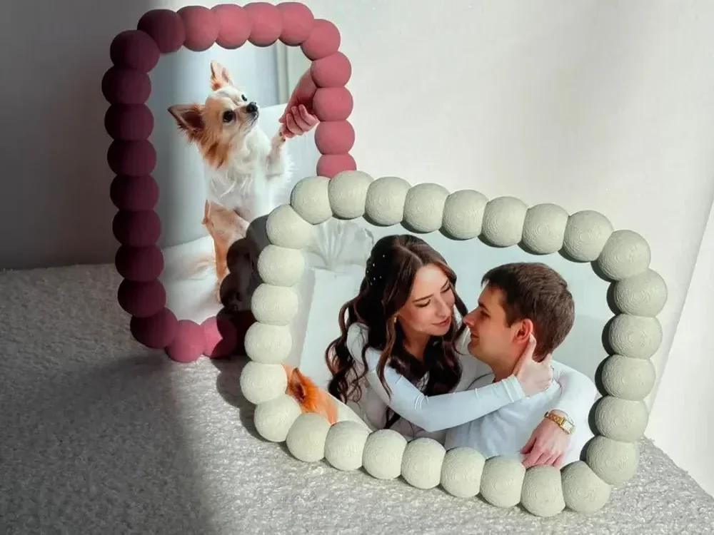 Baloncuk Tasarımlı Dekoratif Fotoğraf Çerçevesi - Görsel 1