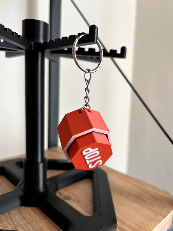 Clickerli Stop Anahtarlık - Görsel 2