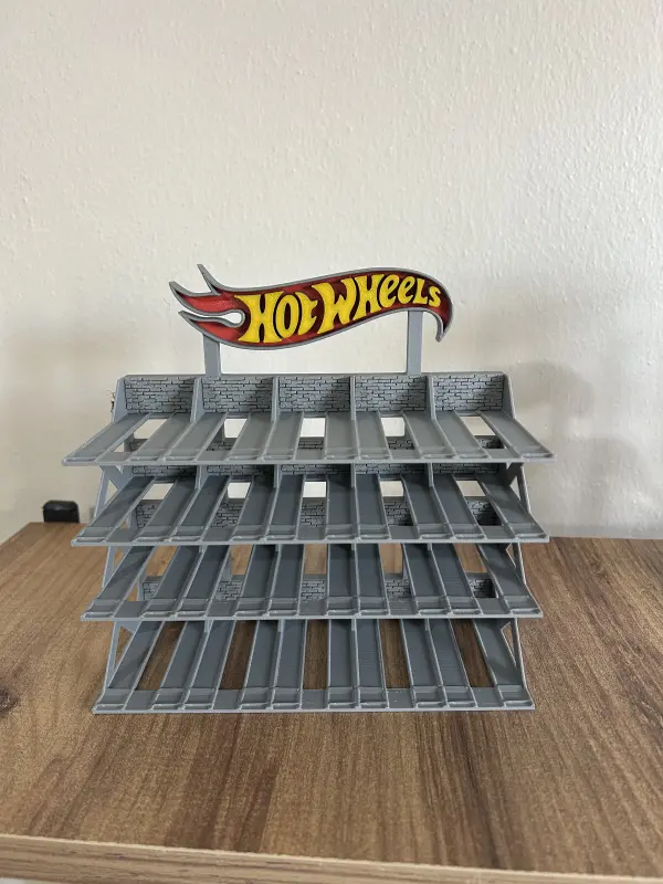 20 Araçlık Hotwheels Stand Gri - Görsel 3