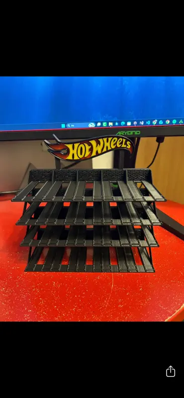 20 Araçlık Hotwheels Stand Siyah