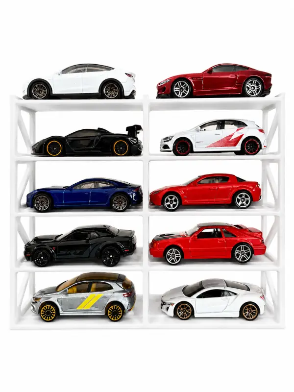 1/64 Diecast Model Araç Standı – 10 Araçlık Garaj Rafı 1