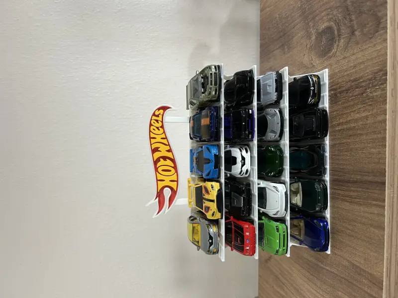 20 Araçlık Hotwheels Stand Beyaz