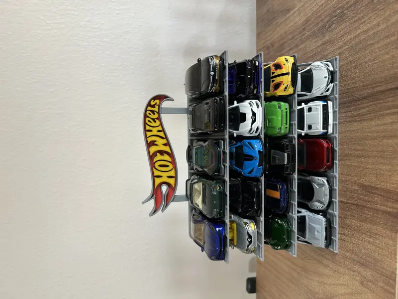20 Araçlık Hotwheels Stand Gri 1