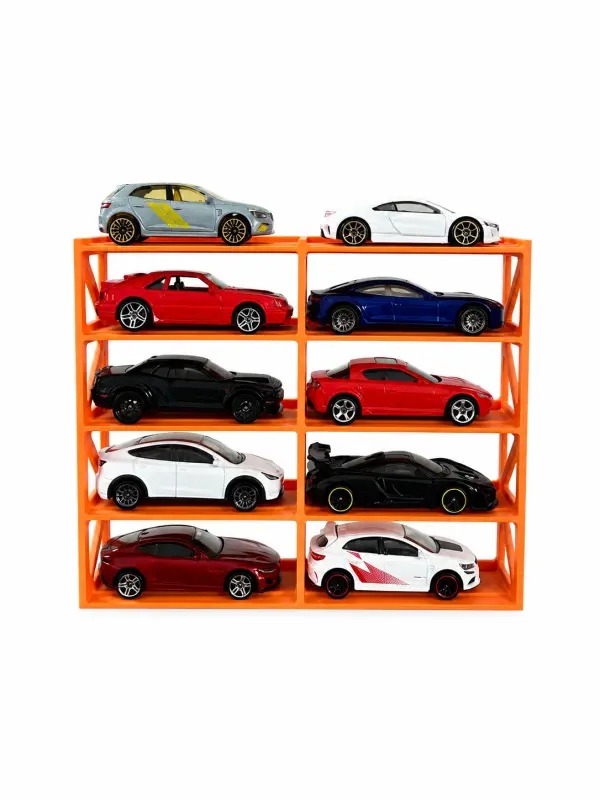 1/64 Diecast Model Araç Standı – 10 Araçlık Garaj Rafı 1