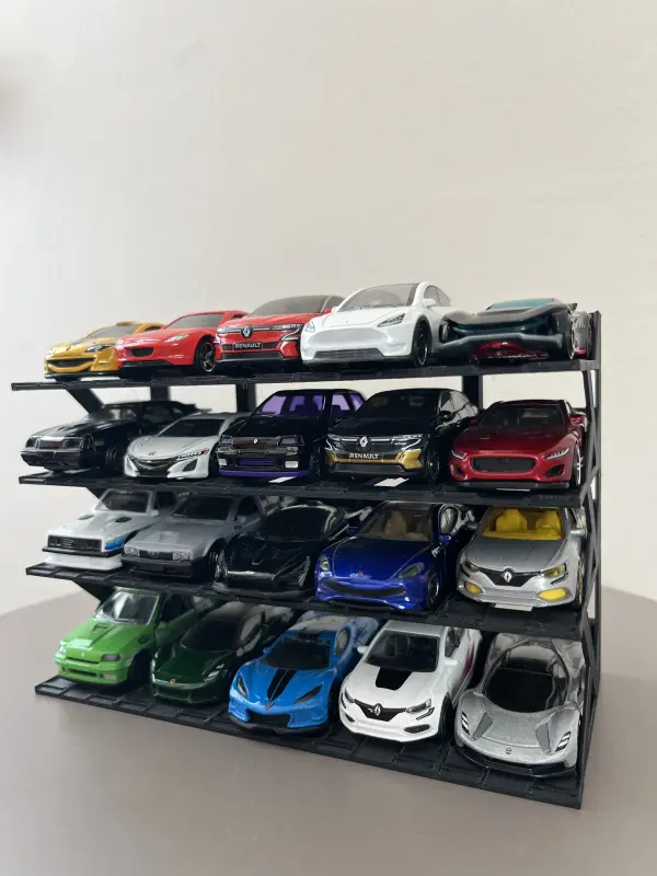 hotwheels 1/64 Ölçek Model Araç Standı 20 Araçlık Koleksiyon Sergileme Rafı 3