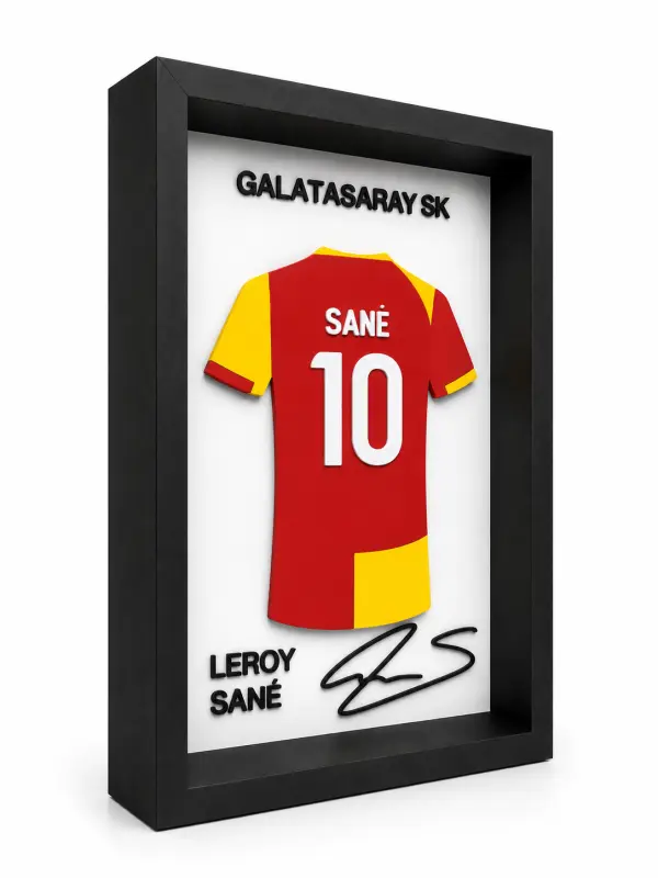 Leroy Sane İmzalı Galatasaray Forma Çerçevesi 2