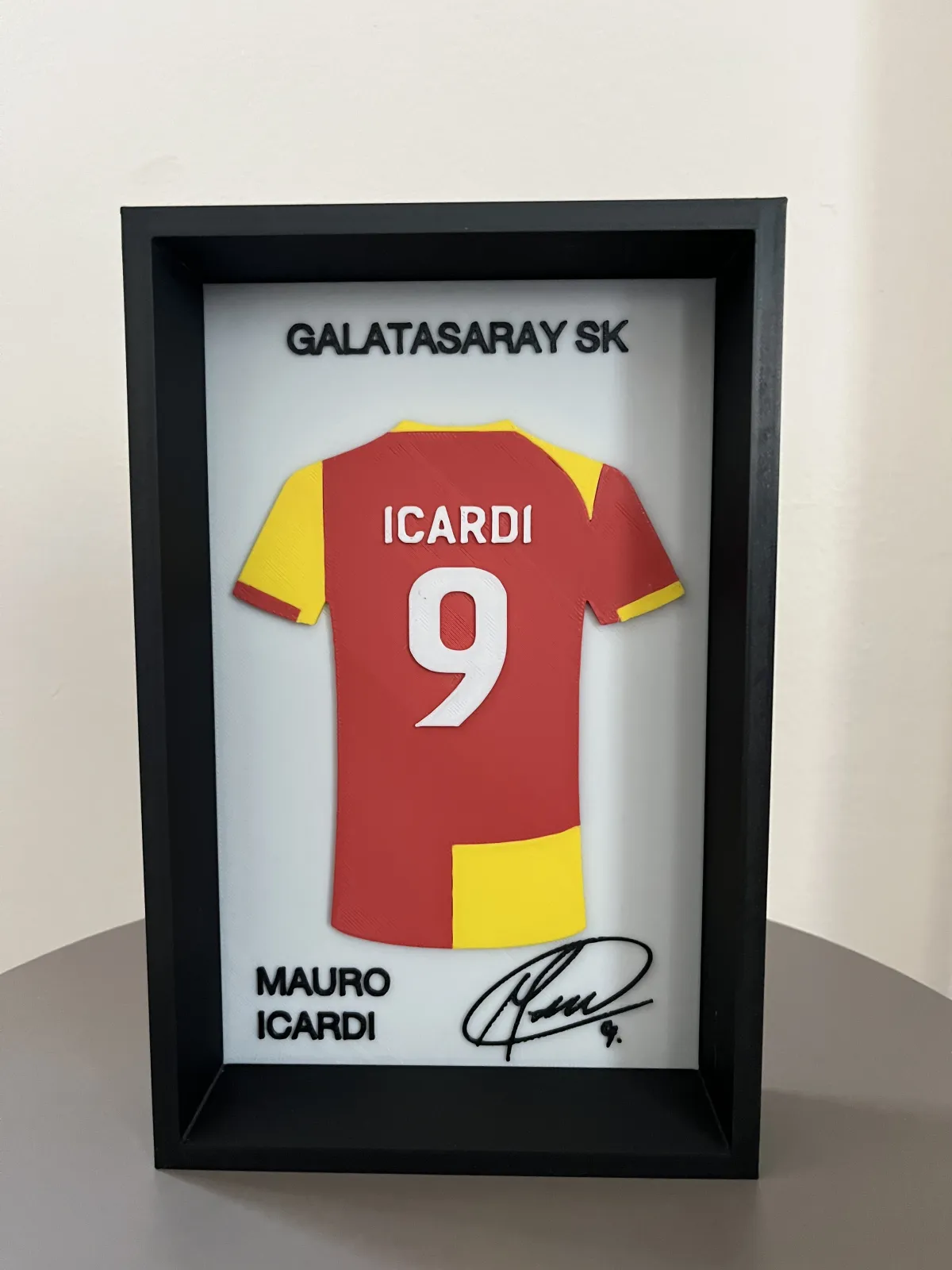Galatasaray Mauro Icardi İmzalı Forma Çerçevesi - Görsel 2