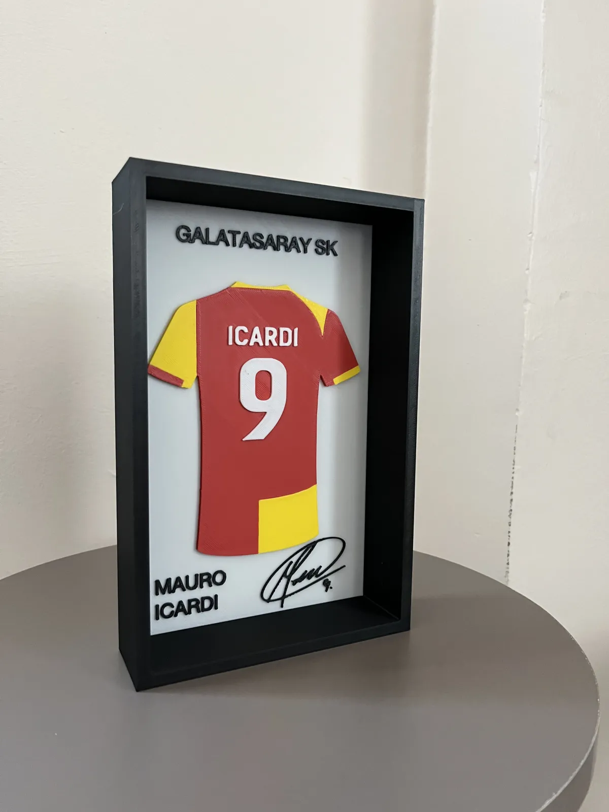 Galatasaray Mauro Icardi İmzalı Forma Çerçevesi - Görsel 3