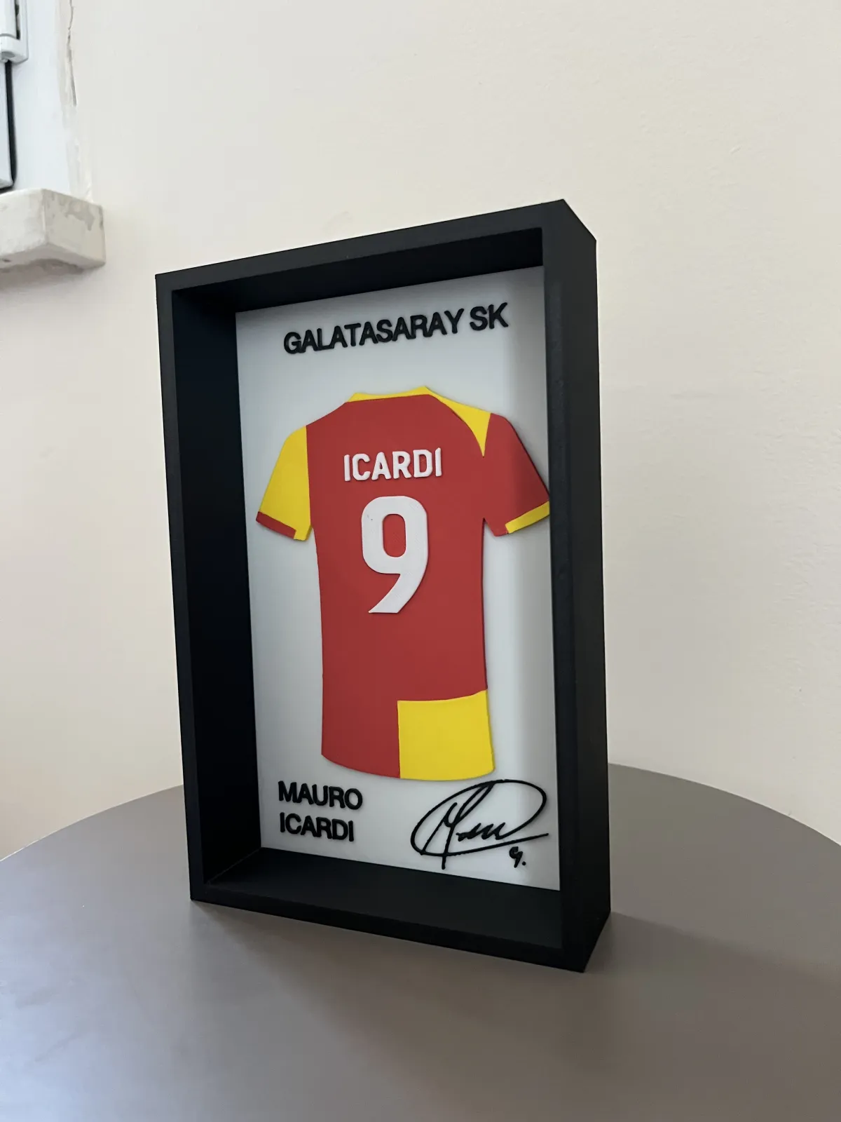 Galatasaray Mauro Icardi İmzalı Forma Çerçevesi - Görsel 4