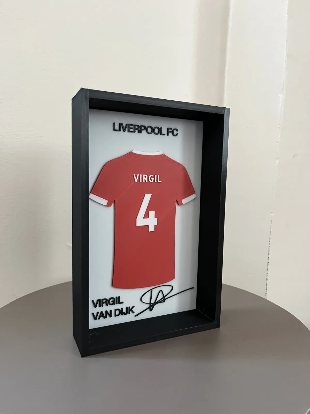 Liverpool Virgil Van Dijk İmzalı Forma Çerçevesi - Görsel 4
