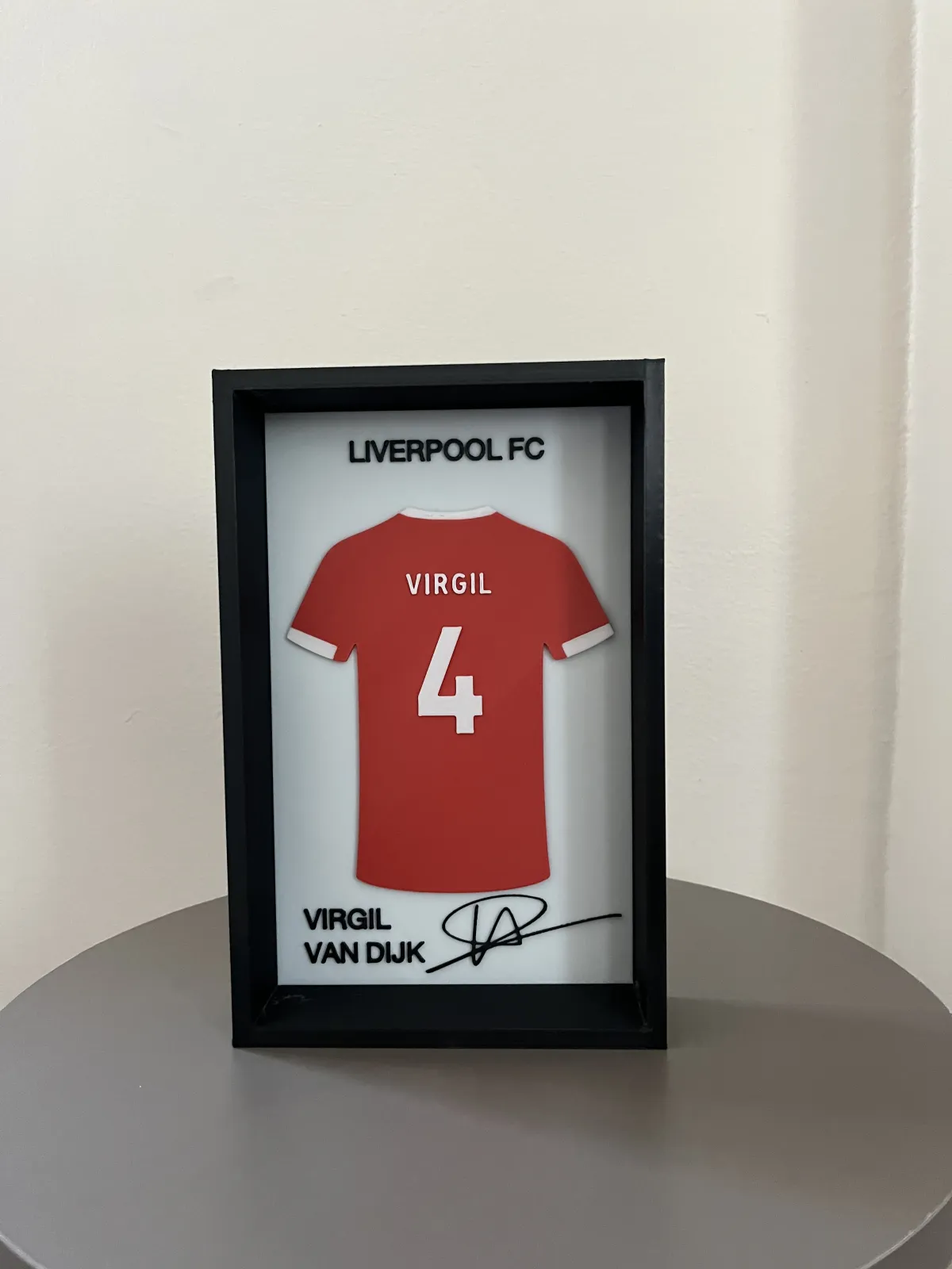 Liverpool Virgil Van Dijk İmzalı Forma Çerçevesi - Görsel 5