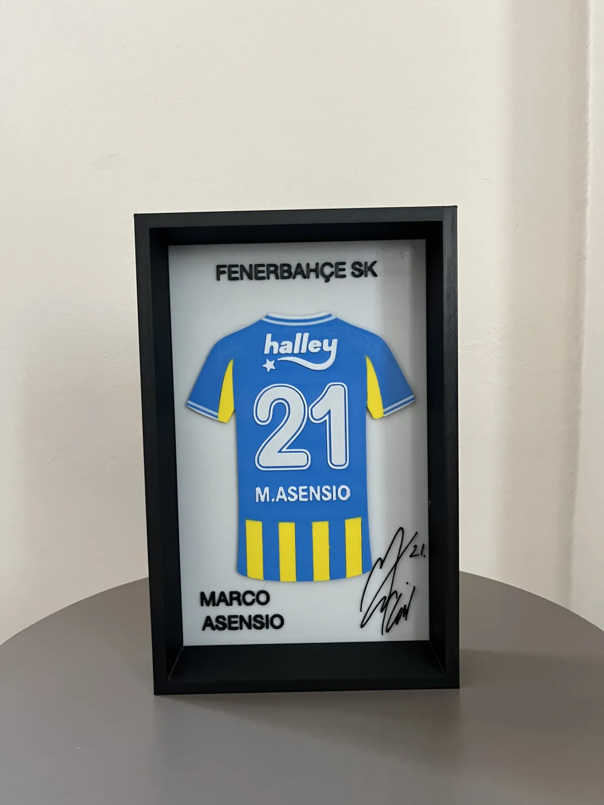 Fenerbahçe Marco Asensio İmzalı Forma Çerçevesi