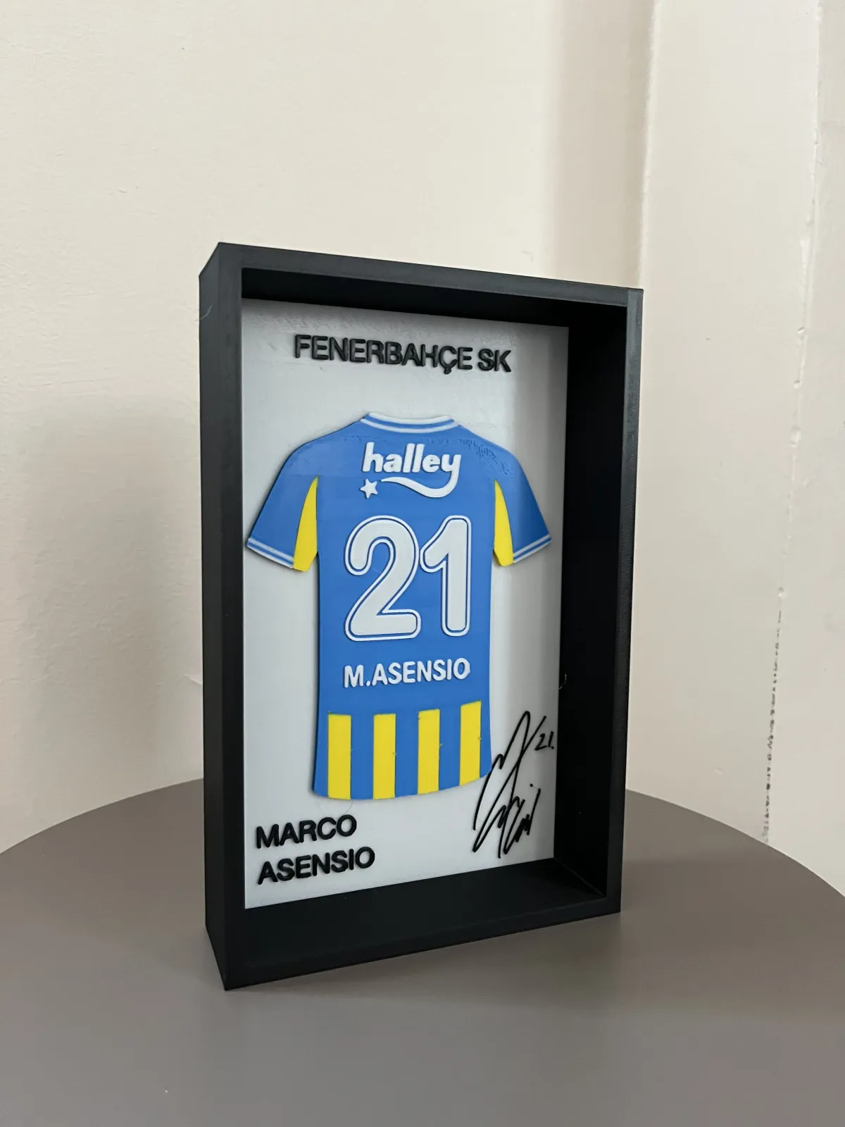 Fenerbahçe Marco Asensio İmzalı Forma Çerçevesi - Görsel 4