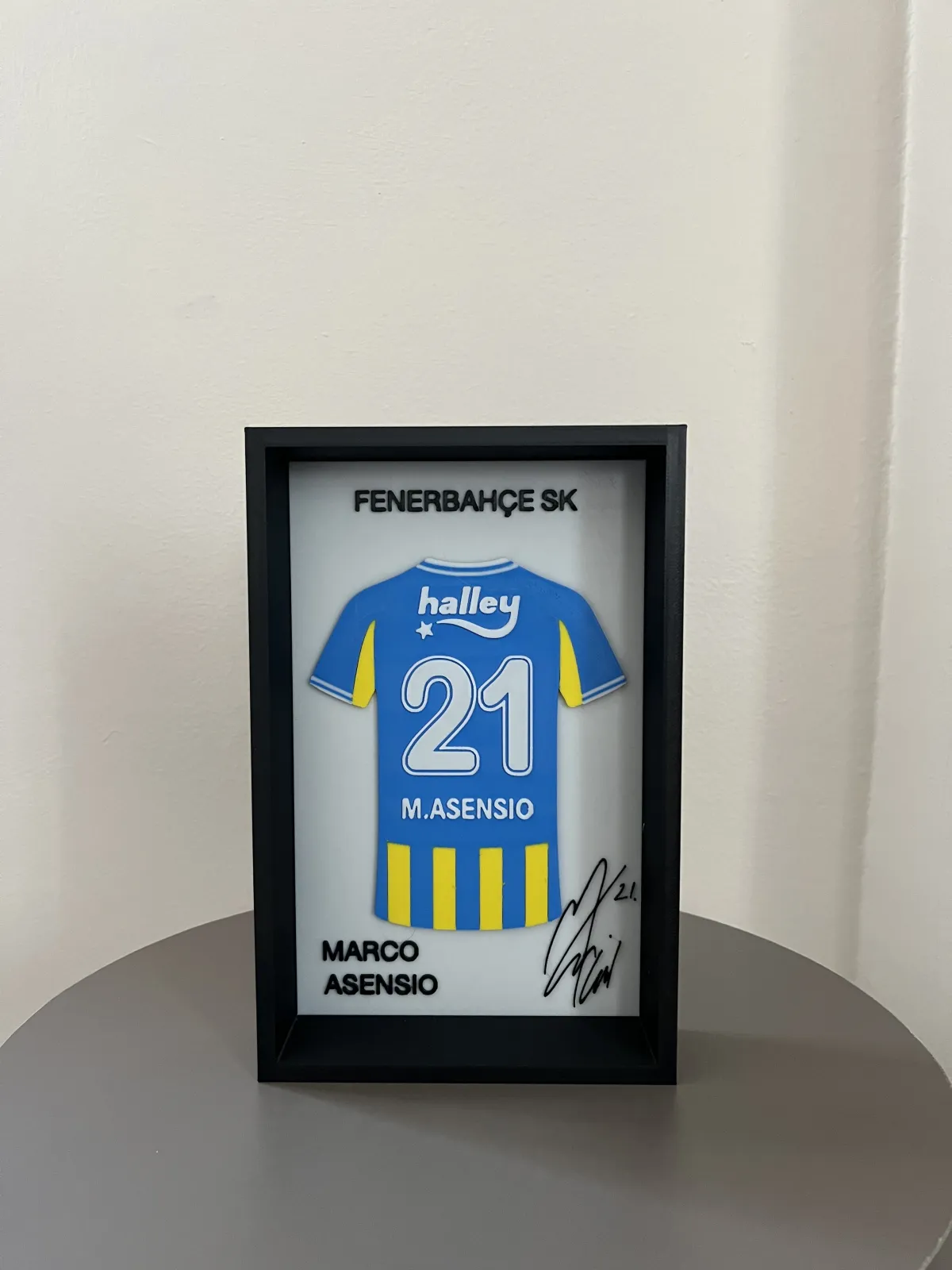 Fenerbahçe Marco Asensio İmzalı Forma Çerçevesi - Görsel 5